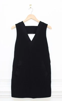 Vestido Esmoquin Rag & Bone Phoebe Negro Mini Cambio Bolsillos Recortados en la Espalda Talla 0 LBD Foto 1 de 4