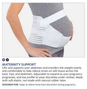 DJO Bell-Horn Maternity Support Abdominal Support During Pregnancy, (Size: L) Wh - Picture 1 of 2