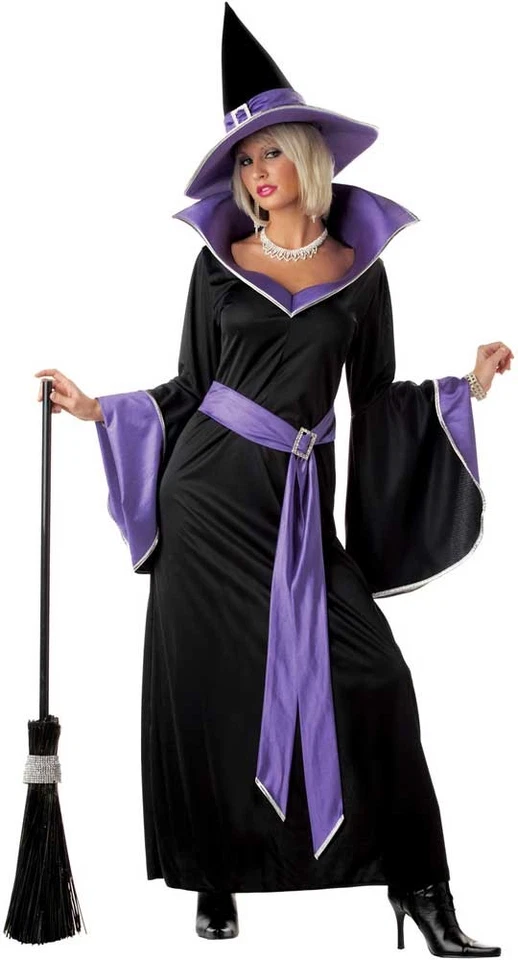 Disfraz Medieval Mujer Incantasia Glamour Bruja Vestido Sombrero Halloween 00853 Foto 1 de 1