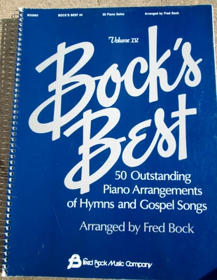 Bock's Best Volume IV - 50 Piano Arrangements of Hymns & Gospel Songs Bock 1991 - Image 1 of 4