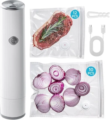 Vacuum Sealer, Handheld Vacuum Sealer for Food, Portable Vacuum Sealer Kit with - Image 1 of 4