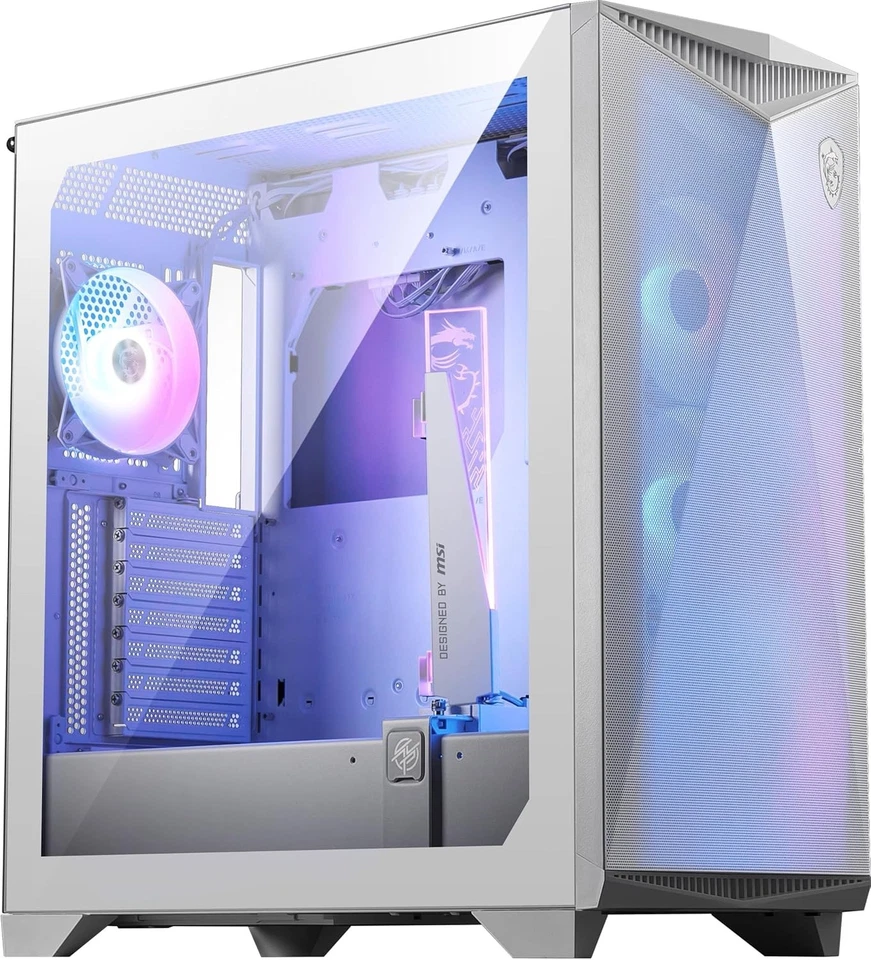 MSI MPG GUNGNIR 300R AIRFLOW WHITE - BOITIER PC MID-TOWER - USB TYPE-C (20Gb/s) - Photo 1/4