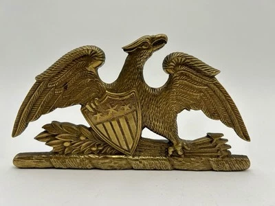 Brass Spread Eagle Single Bookend Vintage Virginia Metalcrafters VM8-9 1952 - Image 1 of 4