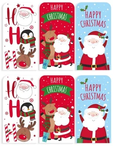 6er Pack Weihnachtsgeldbörse Geschenkkarten & Umschläge - süßer Weihnachtsmann & Schneemann - Bild 1 von 4