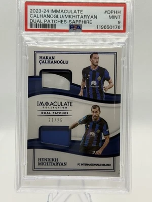 2023-24 Panini Immaculate Dual Patches-Sapphire Calhanoglu/Mkhitaryan 21/25 - Image 1 of 3