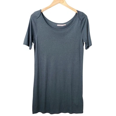 Juicy Couture Mujeres Camiseta Vestido L Gris Costa Playa Minimalista Informal NUEVO Foto 1 de 4