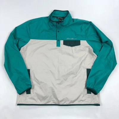Eddie Bauer Windbreaker Jacket Mens Large Pullover Rain Coat Lightweight - Image 1 of 4