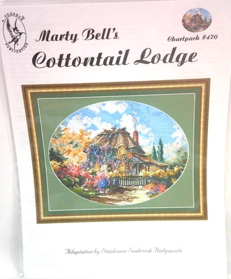 Pegasus Marty Bell's Counted Cross Stitch Chart Pattern Cottontail Lodge 470 New - Image 1 of 3