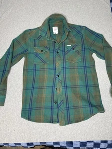 Topo Designs Herren grün senf blau Berg kariert Flanell Hemd Jacke M - Bild 1 von 5
