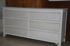 White White Wicker Dressers Chests Of Drawers For Sale Ebay
