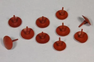 VÁLVULA DE RETENCIÓN ROJA DE LA BOMBA DE ACELERACIÓN ESTILO UNBRELLA HOLLEY 26-41 - NUEVA 10PC QFT BG - Imagen 1 de 1