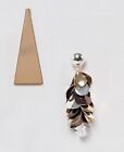 New Monki Earrings Gold And Silver Pyramid And Tassel Earrings