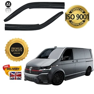 for VW Transporter 2003-2024 T5/T6/T7/T8 Van Wind-Rain Deflectors 2pc - Picture 1 of 7