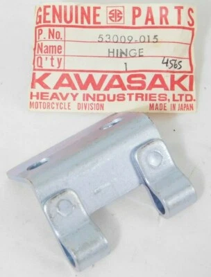 Suporte de dobradiça de assento original 1 NOS KAWASAKI F5 F6 F7 F8 F9 fabricante de equipamento original 53009-015 - Imagem 1 de 3