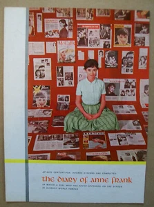 Millie Perkins The Diary Of Anne Frank 1959 Ad- completed/George Stevens direct - Picture 1 of 1