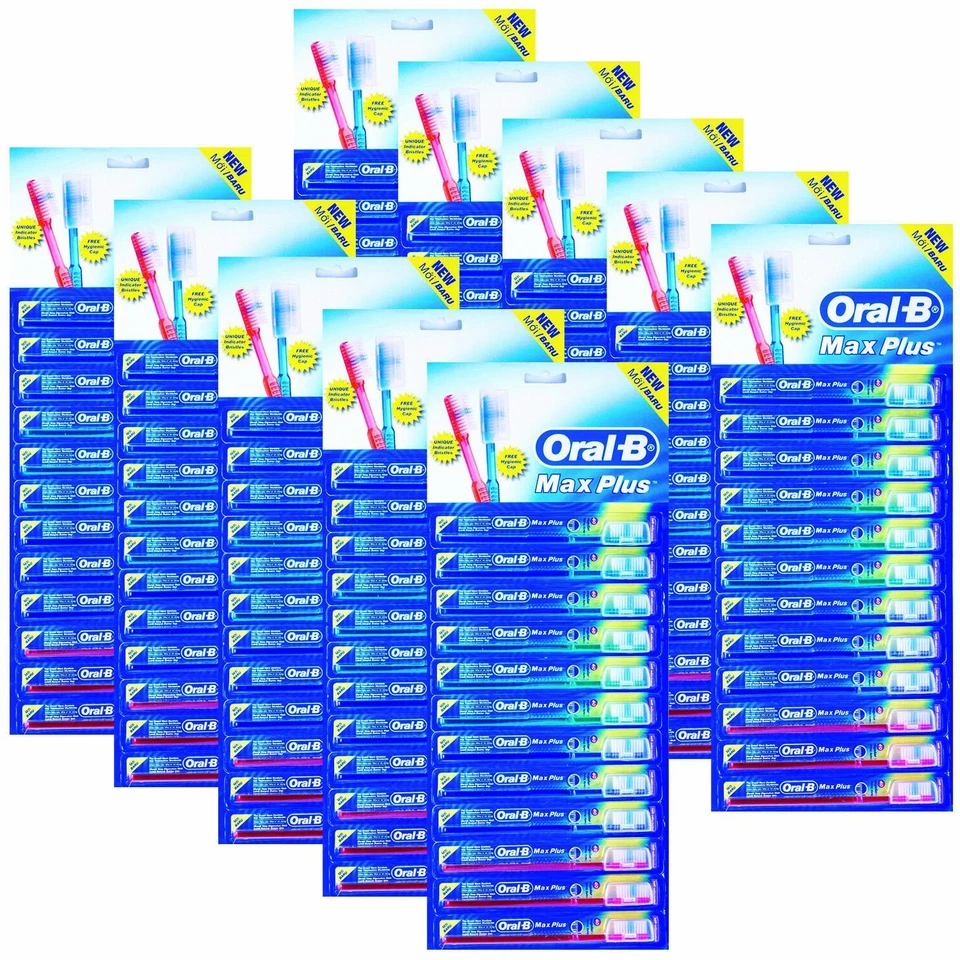 120 OralB Toothbrushes Soft Indicator Bristles w/ Covers Caps Wholesale Bulk Lot - Image 1 of 4