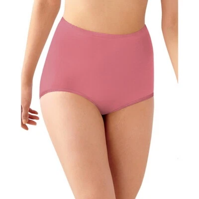  BALI Skimp Skamp Citrus Pink Full Cut Brief Plus Size 10/3XL - Image 1 of 2