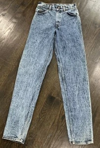 Vintage 28x34 Levis 515 Silver Medal Jeans Acid Denim Made In USA Tag 26x34 - Picture 1 of 12