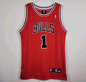 Derrick Rose #1 Chicago Bulls NBA Adidas Mesh Basketball Jersey Red Mens L 50 - Picture 1 of 16