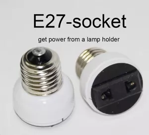 Adattatore da portalampada E27 a presa 220V italiana e tedesca x luci di Natale - Imagen 1 de 1