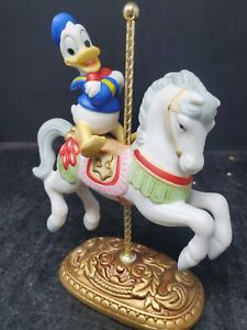 DONALD DUCK Disney Carousel Horse Figure Limited New England Collector’s Society