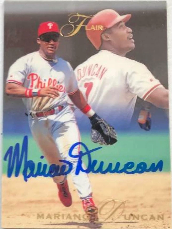 Mariano Duncan Autographed 1993 Flair #98 Foto 1 de 1