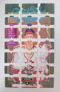 1988 Donruss 21 Karten, 63 Stk. KOMPLETTES PUZZLE SET MUSIAL UNPUNCHED (Lot #D47) - Bild 1 von 1