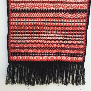 ⭐VTG Ungarischer Wandteppich Geometrisch Handgefertigte Kunst Wand 48x15,5" Unbenutzt - Bild 1 von 4