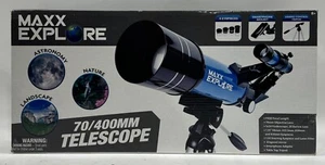 MAXX EXPLORE 70/400 MM TELESCOPE SCIENCE  SET UNISEX FOR CHILDREN TEENS AGES 8 + - Picture 1 of 7