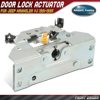Cerradura de pestillo de puerta delantera izquierda del lado del conductor para Jeep Wrangler YJ 1991-1995 puerta completa Foto 1 de 4