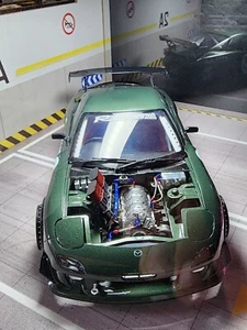 1/24 4 Rotor High Rise Intake and RX7 FD Engine Bay Transkit - Picture 1 of 9