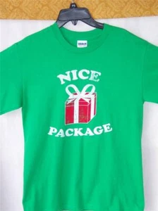 Nice Package Green SHIRT Distressed SMALL Merry Christmas FREE Shipping New NWT - Picture 1 of 2