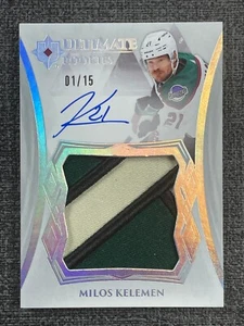 Milos Kelemen 2023-24 Ultimate Collection Jumbo Patch Rookie Auto /15 #176 RC - Picture 1 of 2