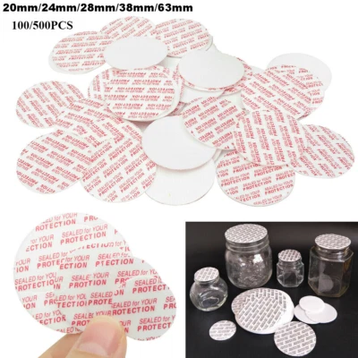 Gasket Self-adhesive Bottle Cap Sealing Gasket Food Grade Sealing Cap Inner - Image 1 of 4
