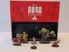 Deluxe Disney Tiny Kingdom rare 5 piece Alice in Wonderland cloisonné boxed set
