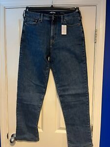 Lands' End Men's Trad Fit Flannel Lined Denim Jeans 526614 (B)
