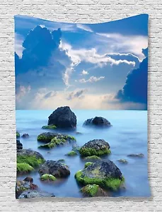 Mystic Rocky Seaside Tapestry Wall Hanging for Living Room Bedroom Dorm Decor - Picture 1 of 1