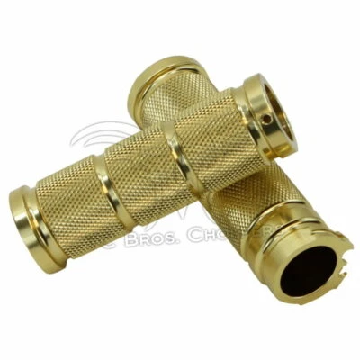 Stroker Knurled Billet 1" Grips, Bronze (73-12 applications) - Image 1 of 3