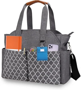 Women'S Teacher Bag, Work Bag, Women'S Office, Teacher Bag Large with Laptop Com - Picture 1 of 5