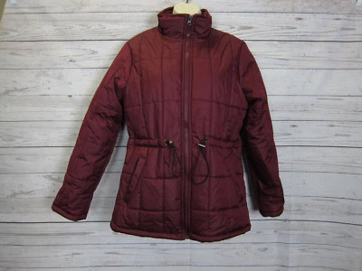 KC Collections Women's Maroon/Red Full Zip Quilted Jacket Size S Small - Image 1 of 4