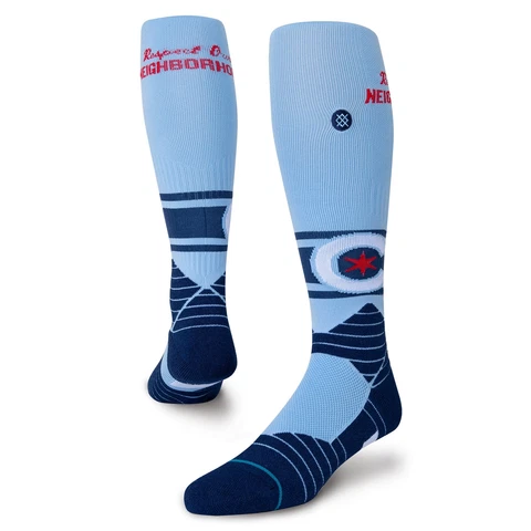 Men's Stance Blue Chicago Cubs 2021 City Connect Over the Calf Socks Cover