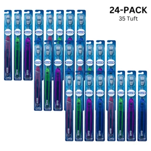24-Pack Oral B Indicator Toothbrush Adult, Compact Soft, 35 Tuft (Colors Vary) - Picture 1 of 1