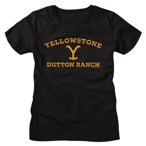 Yellowstone TV Show Logo Montana Dutton Ranch Kevin Costner Women's T Shirt - Picture 1 of 3