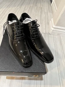 US9 CHAMARIPA Elevator Shoes For Men Black Oxford Dress Shoes Patent Leather 7cm - Picture 1 of 3