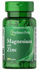 Puritan's Pride Magnesium with Zinc-100 Tablets