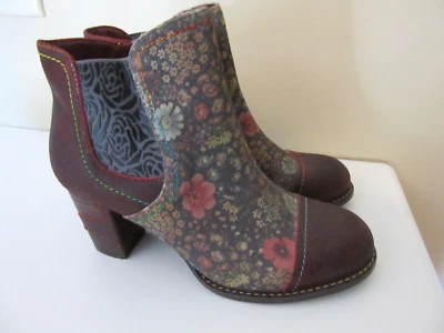 Botines de cuero para mujer L'Artiste by Spring Step Melvina US 9 EUR 40 rojo bordeau Foto 1 de 4