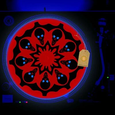 Lost Souls Turntable Slipmat GLOW BLACKLIGHT 12 inch for DJ Vinyl LP - Image 1 of 2