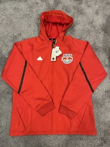 Adidas New York Red Bulls MLS Anthem Soccer Jacket Mens Size XL Red IQ0742 $110 - Picture 1 of 3