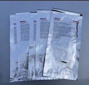 5x HOLLISTER CalciCare (Restore) CALCIUM ALGINATE SILVER DRESSING 1x12 - Picture 1 of 2