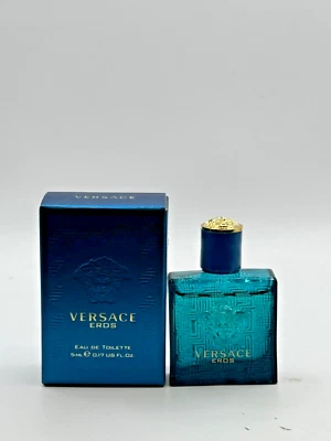 VERSACE EROS BY VERSACE 5ML MINI EDT SPLASH (NUEVO CON CAJA) Foto 1 de 4